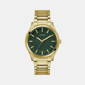 Guess Dress Men Quartz Green Dial Analog Stainless Steel Watch GW0626G2
