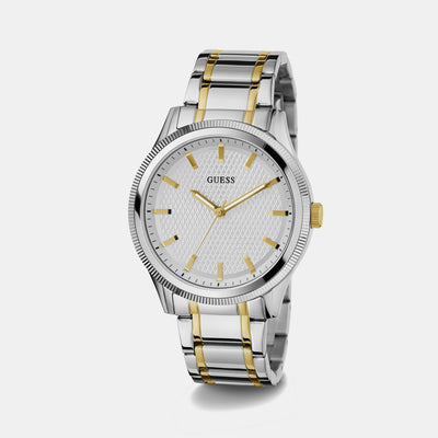 Dex Men Quartz Silver Dial Analog Stainless Steel Watch GW0626G4