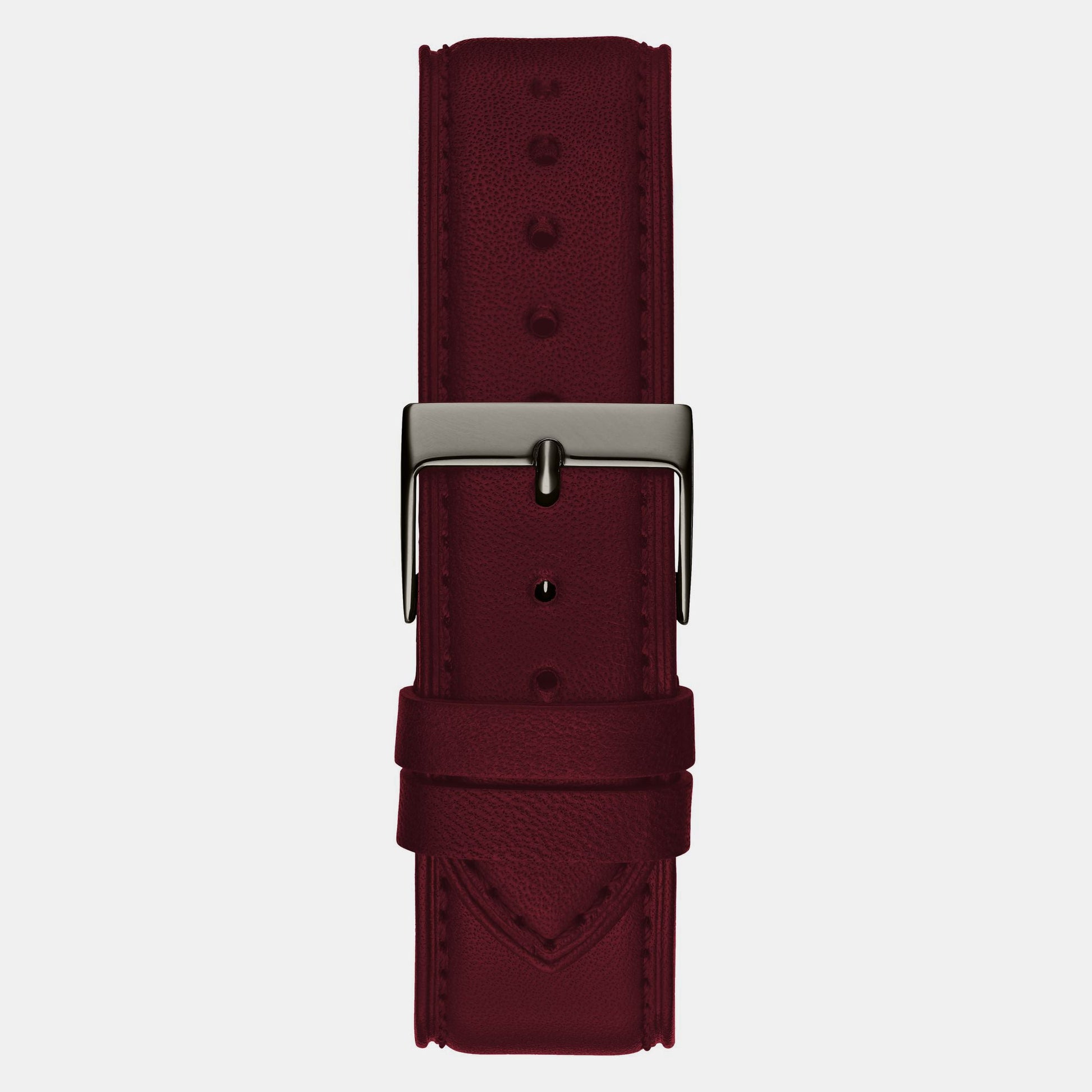 Crescent Men Quartz Grey Dial Analog Leather Watch GW0628G4