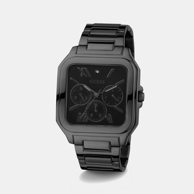 Guess Dress Men Quartz Black Dial Chronograph Stainless Steel Watch GW0631G2