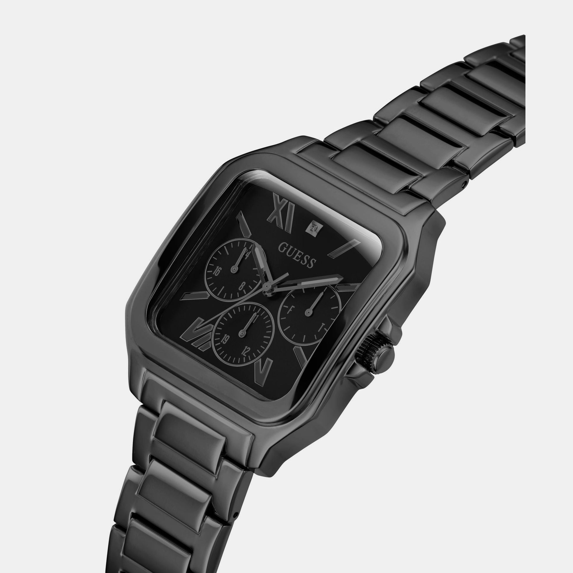 Guess Dress Men Quartz Black Dial Chronograph Stainless Steel Watch GW0631G2