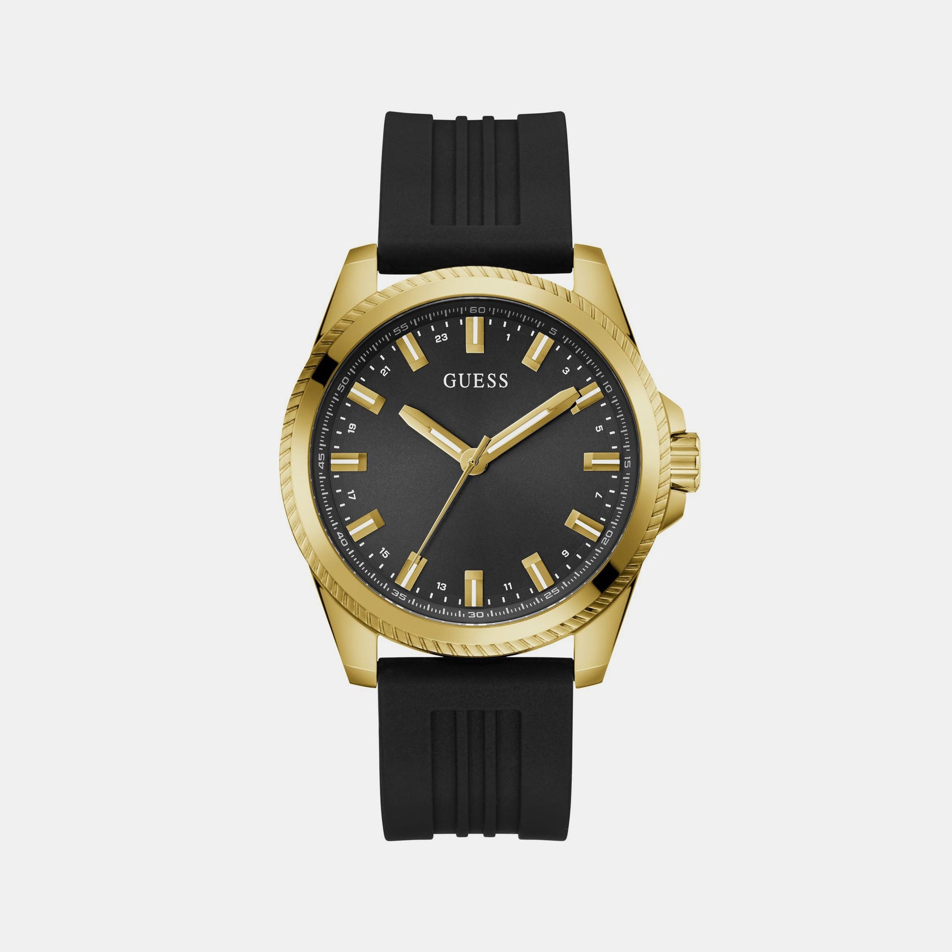 Champ Men Quartz Black Dial Analog Silicone Watch GW0639G2