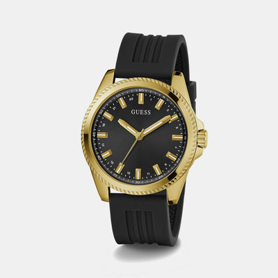 Champ Men Quartz Black Dial Analog Silicone Watch GW0639G2