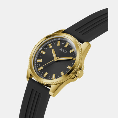 Champ Men Quartz Black Dial Analog Silicone Watch GW0639G2