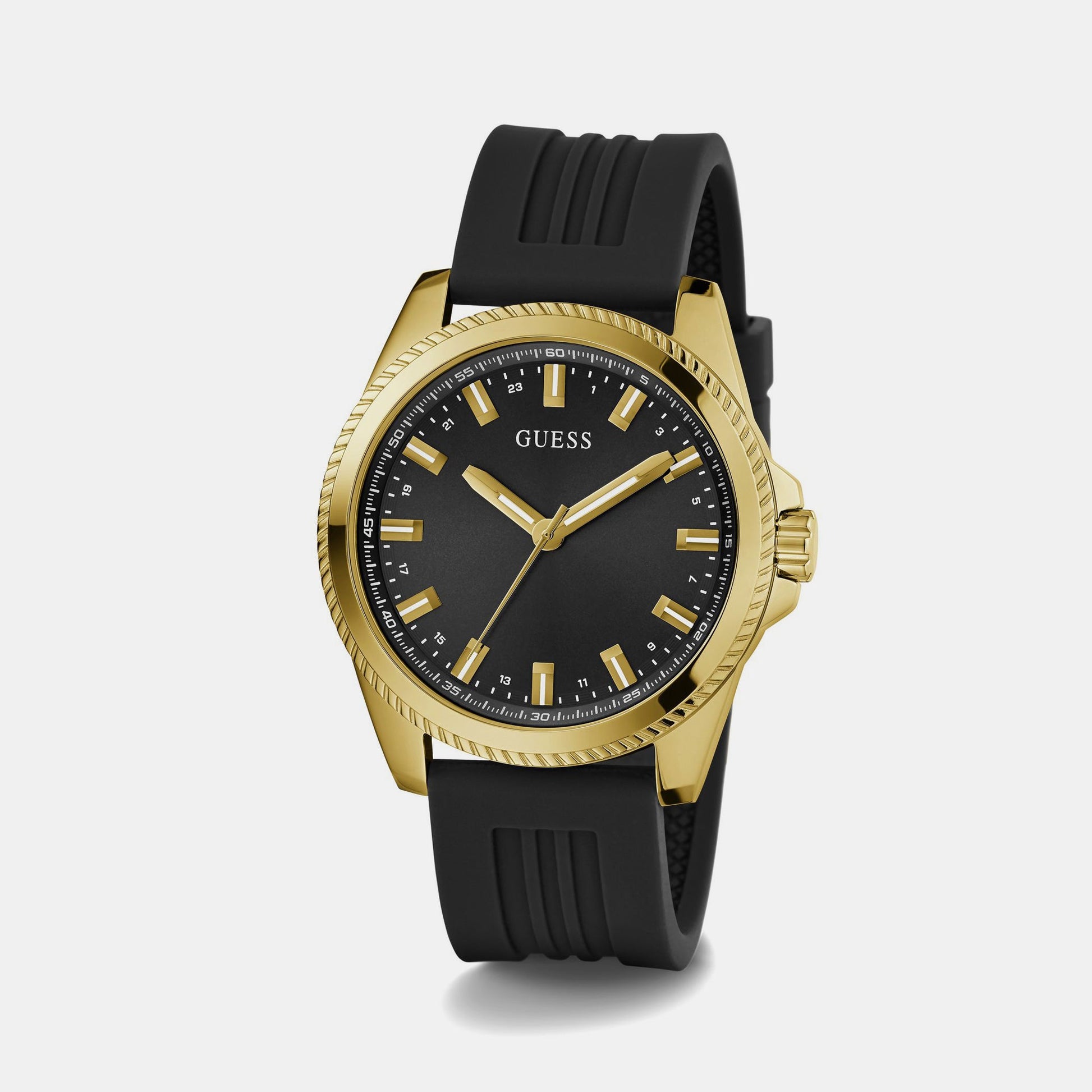 Champ Men Quartz Black Dial Analog Silicone Watch GW0639G2