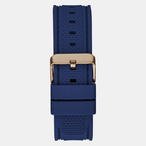 Contender Men Quartz Blue Dial Chronograph Silicone Watch GW0640G3