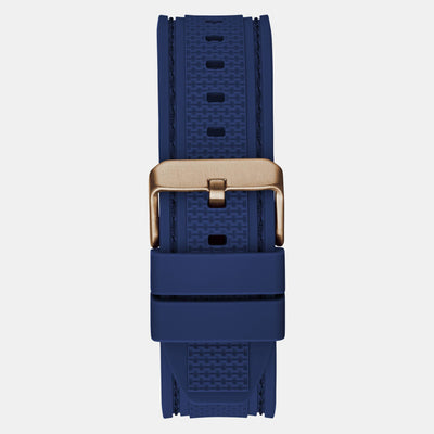 Contender Men Quartz Blue Dial Chronograph Silicone Watch GW0640G3