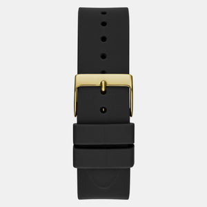 Cubed Women Quartz Champagne Dial Analog Silicone Watch GW0665L1
