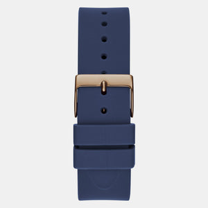 Cubed Women Quartz Rose Gold Dial Analog Silicone Watch GW0665L2