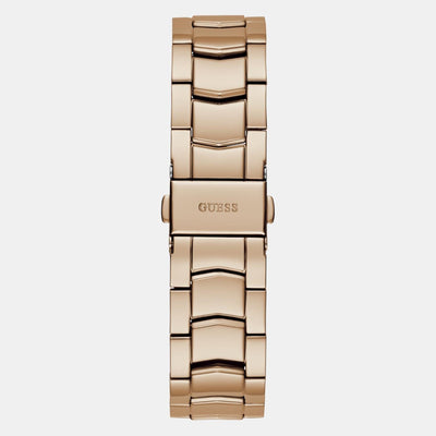 Dress Women Quartz Rose Gold Dial Multi-Function Stainless Steel Watch GW0685L3