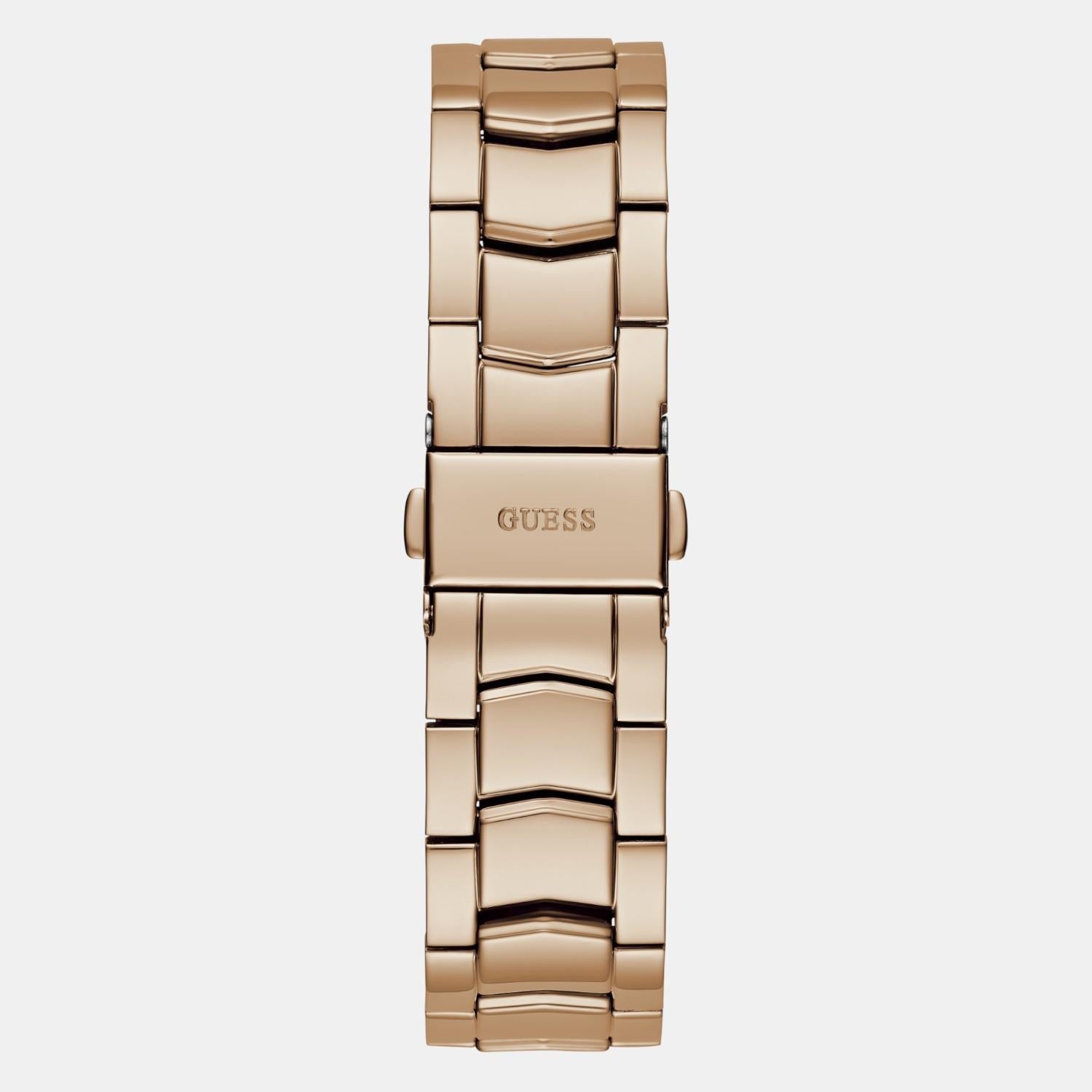 Dress Women Quartz Rose Gold Dial Multi-Function Stainless Steel Watch GW0685L3