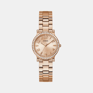 Dress Women Quartz Rose Gold Dial Analog Stainless Steel Watch GW0686L3