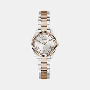 Dress Women Quartz Silver Dial Analog Stainless Steel Watch GW0687L3