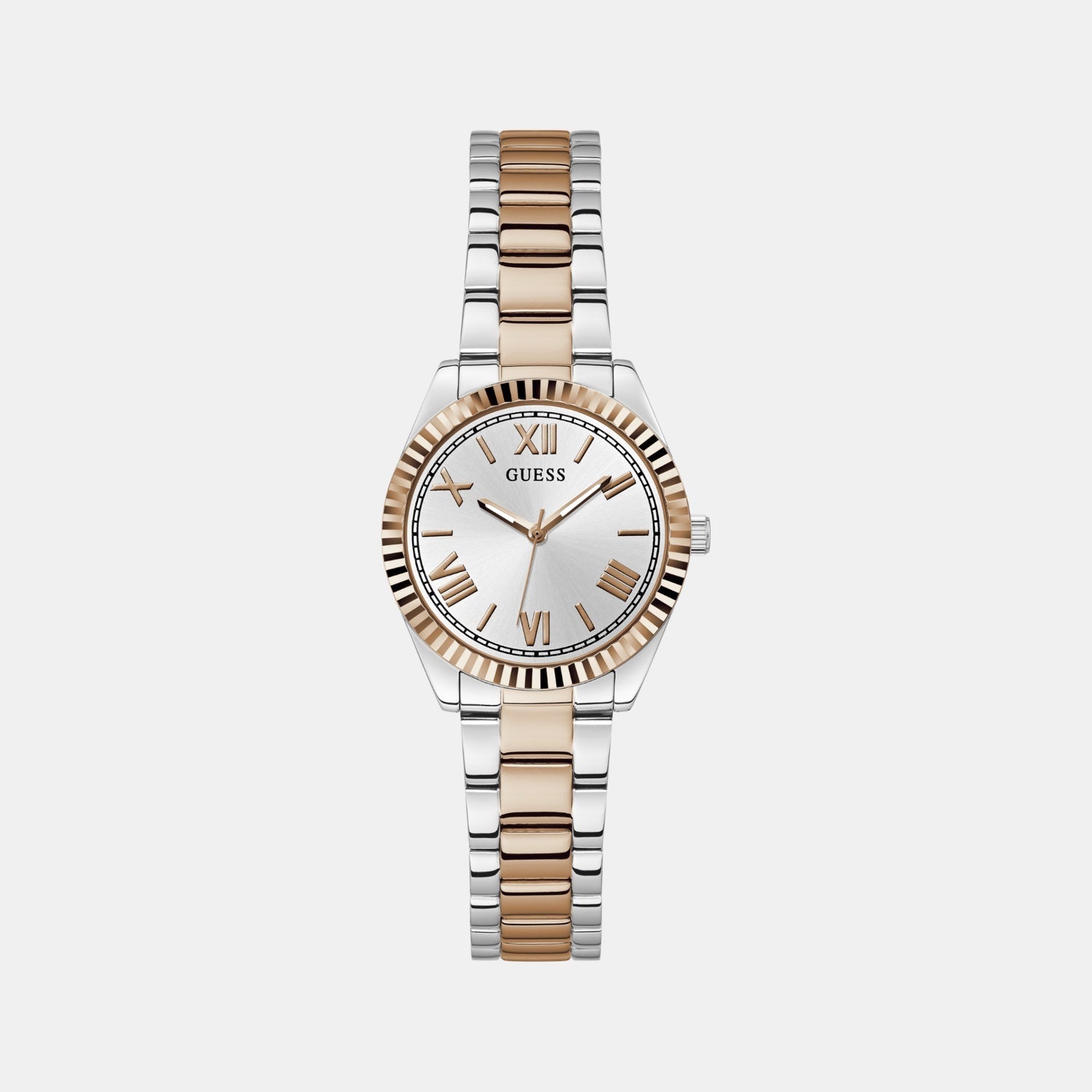 Dress Women Quartz Silver Dial Analog Stainless Steel Watch GW0687L3