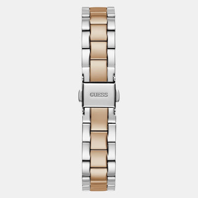 Dress Women Quartz Silver Dial Analog Stainless Steel Watch GW0687L3