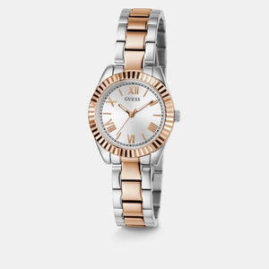Dress Women Quartz Silver Dial Analog Stainless Steel Watch GW0687L3