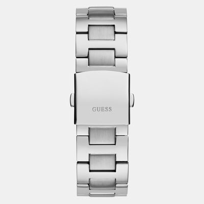 Dress Men Quartz Black Dial Multi-Function Stainless Steel Watch GW0703G1