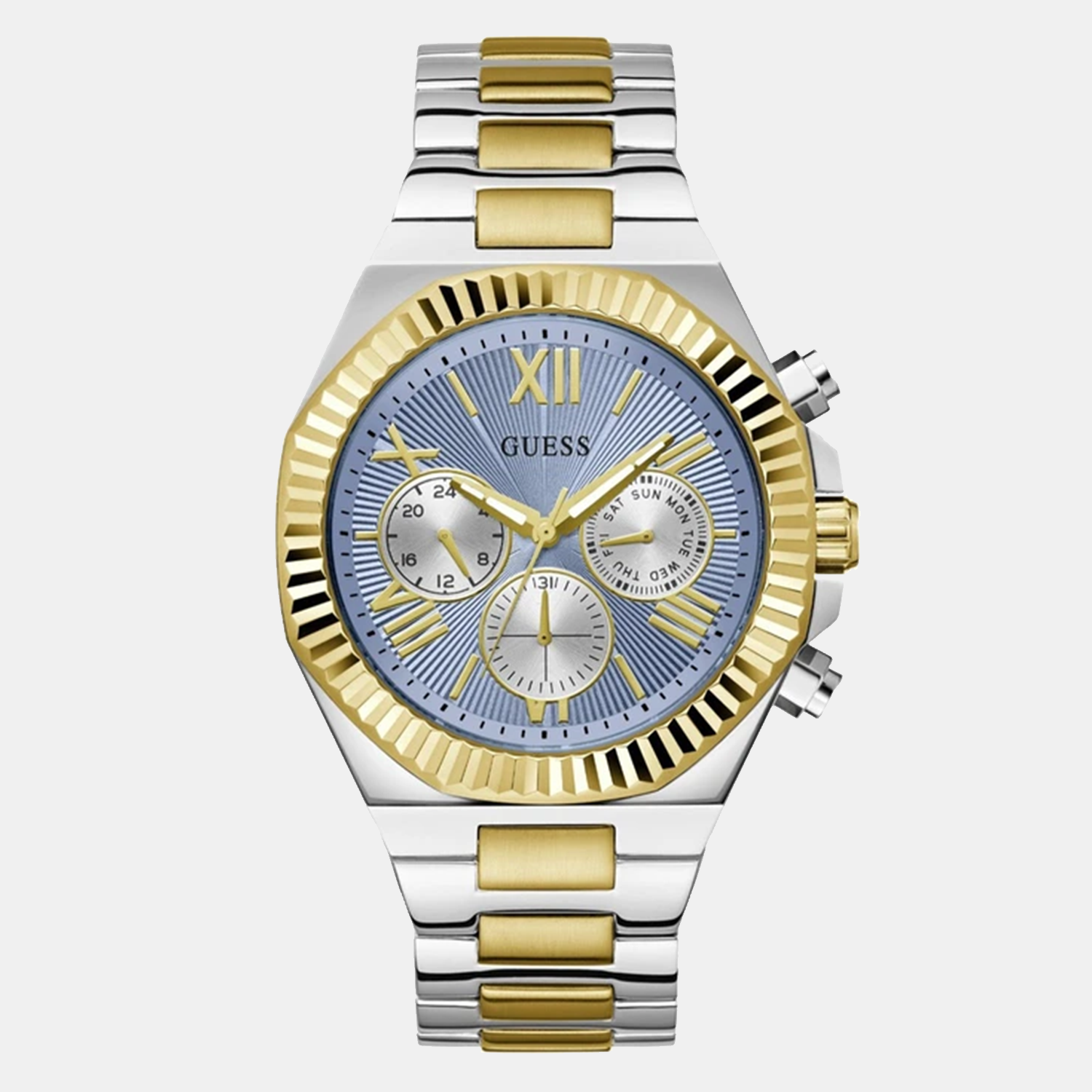 Guess Dress Men Quartz Blue Dial Chronograph Stainless Steel Watch GW0703G3