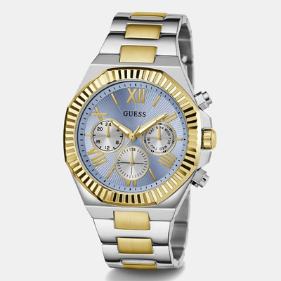Guess Dress Men Quartz Blue Dial Chronograph Stainless Steel Watch GW0703G3