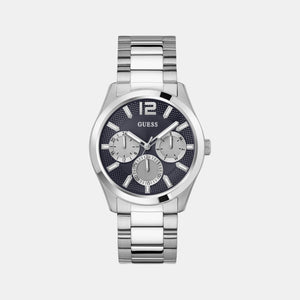 Dress Men Quartz Navy Blue Dial Multi-Function Stainless Steel Watch GW0707G1