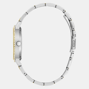Dress Women Quartz White Dial Analog Stainless Steel Watch GW0725L1