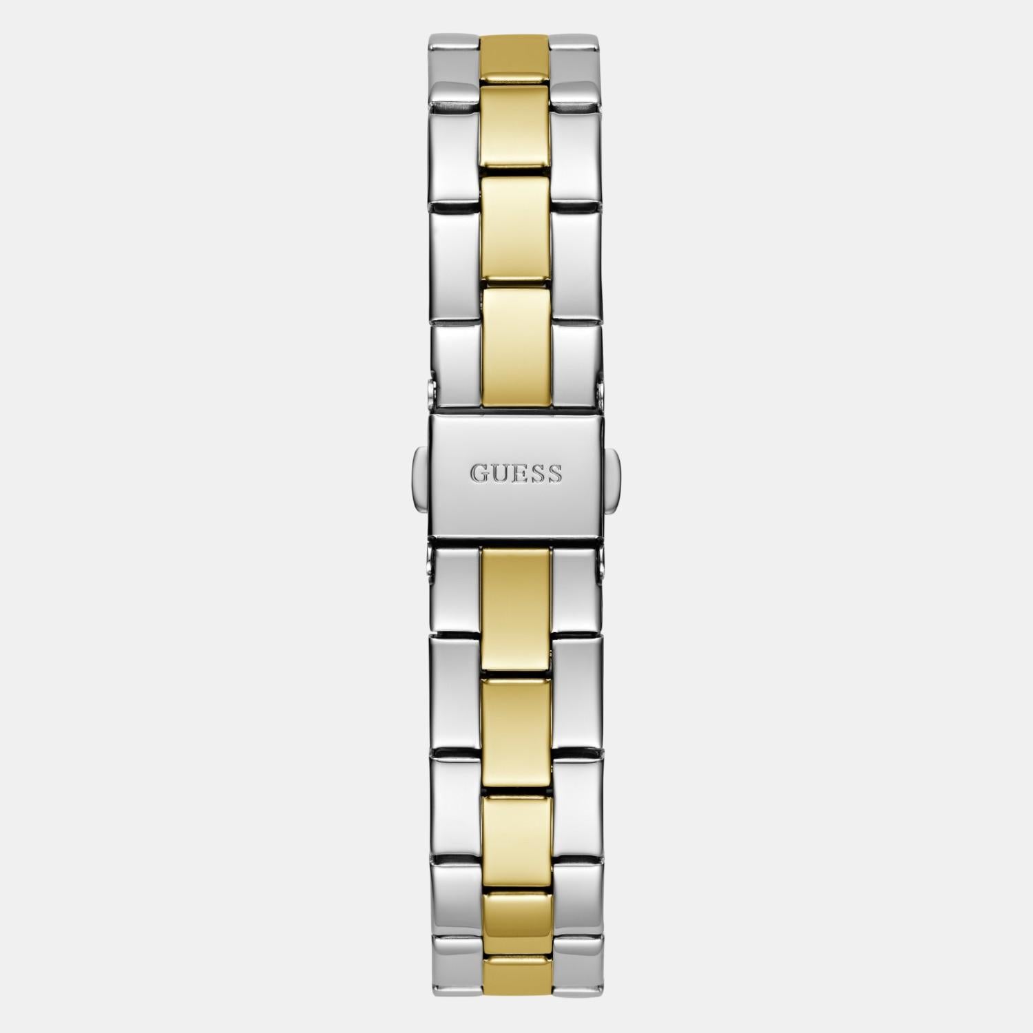 Dress Women Quartz White Dial Analog Stainless Steel Watch GW0725L1