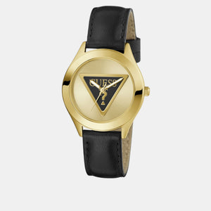 Guess Trend Women Quartz Champagne Dial Analog Leather Watch GW0744L2