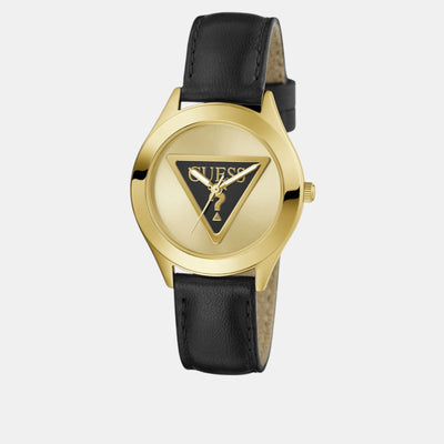 Guess Trend Women Quartz Champagne Dial Analog Leather Watch GW0744L2
