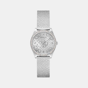 Boa Women Quartz Silver Dial Analog Mesh Watch GW0748L1