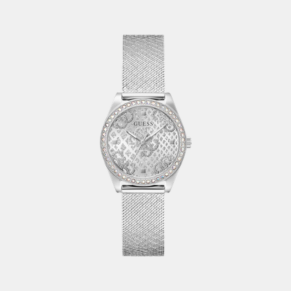 Boa Women Quartz Silver Dial Analog Mesh Watch GW0748L1