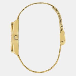 Guess Trend Women Quartz Champagne Dial Analog Mesh Watch GW0748L2