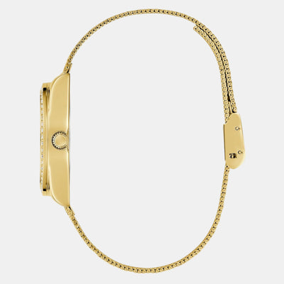 Guess Trend Women Quartz Champagne Dial Analog Mesh Watch GW0748L2
