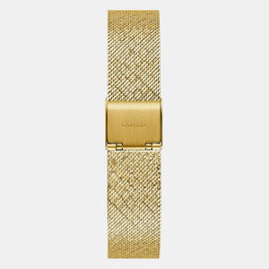 Guess Trend Women Quartz Champagne Dial Analog Mesh Watch GW0748L2
