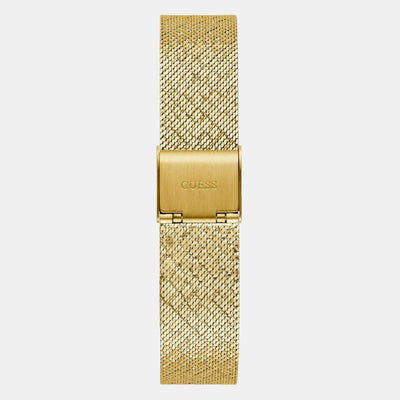 Guess Trend Women Quartz Champagne Dial Analog Mesh Watch GW0748L2