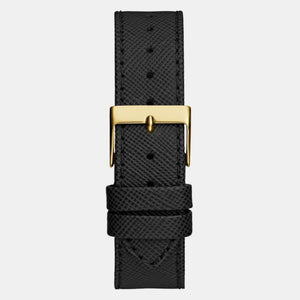 Glaze Women Quartz Black Dial Multi-Function Leather Watch GW0753L4
