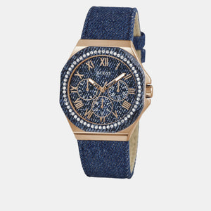 Glaze Women Quartz Blue Dial Multi-Function Denim Watch GW0753L5