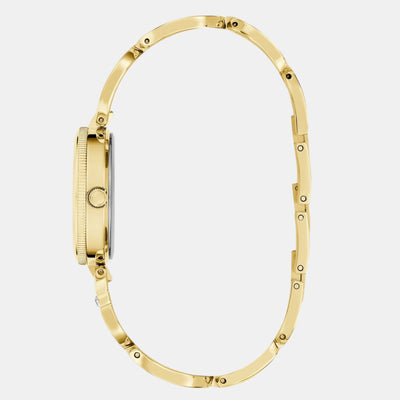 Guess Bejeweled Women Quartz Champagne Dial Analog Stainless Steel Watch GW0759L2