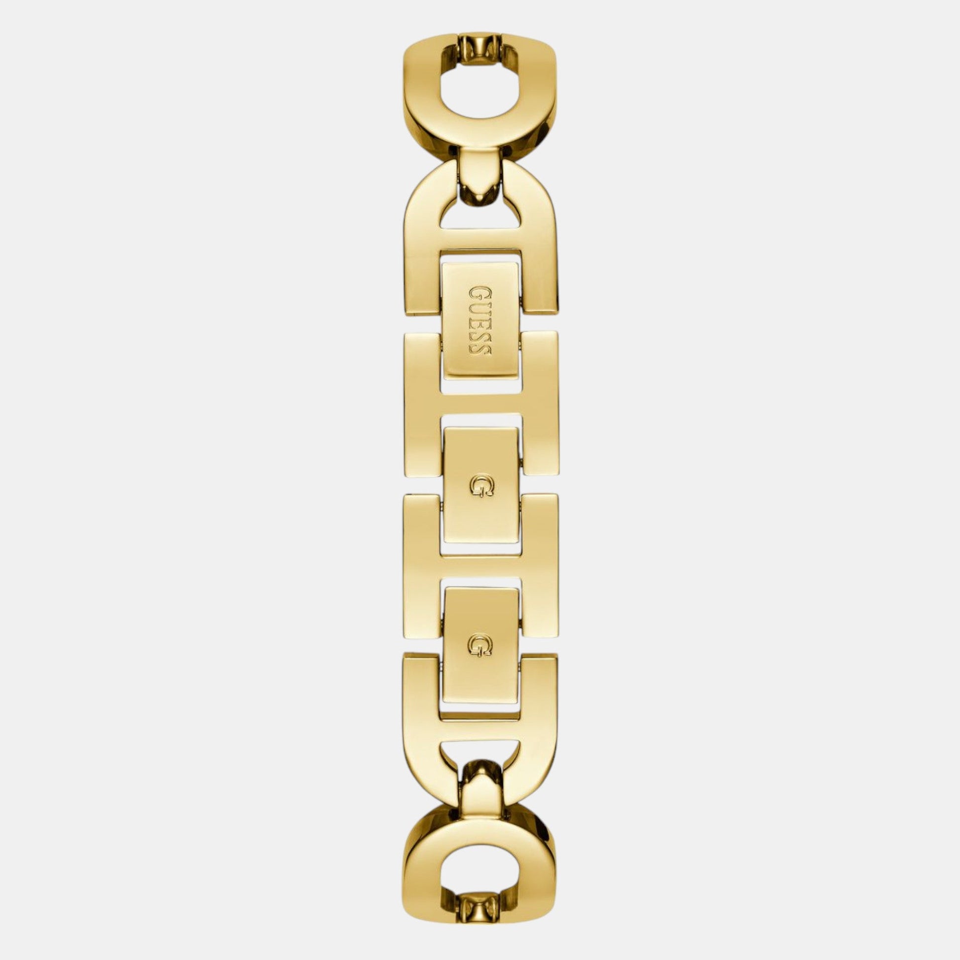 Guess Bejeweled Women Quartz Champagne Dial Analog Stainless Steel Watch GW0759L2