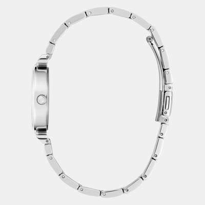 Array Women Quartz Silver Dial Analog Stainless Steel Watch GW0762L1