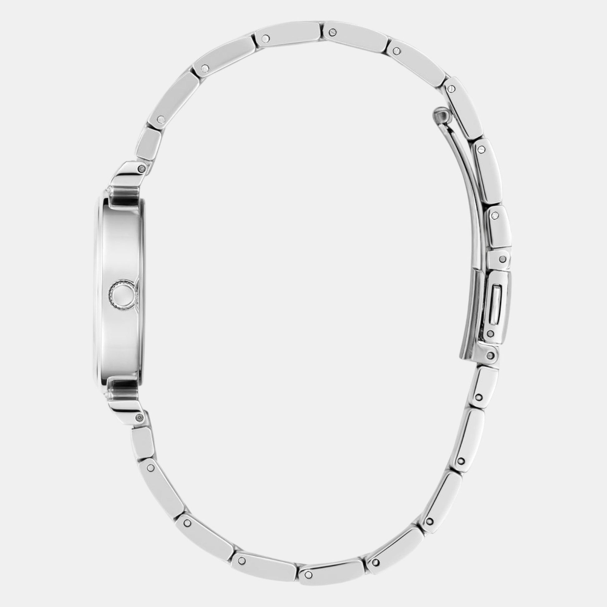 Array Women Quartz Silver Dial Analog Stainless Steel Watch GW0762L1