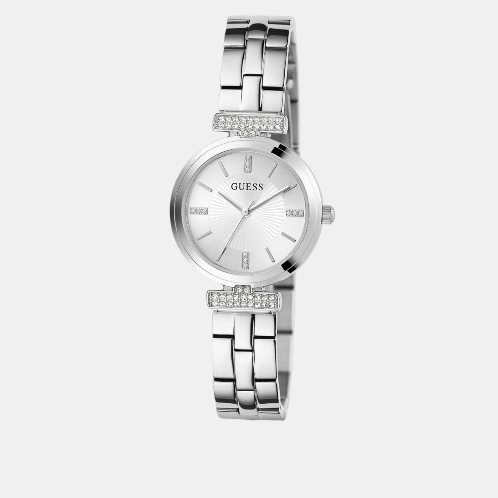 Array Women Quartz Silver Dial Analog Stainless Steel Watch GW0762L1