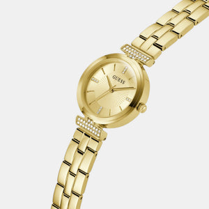 Array Women Quartz Champagne Dial Analog Stainless Steel Watch GW0762L2