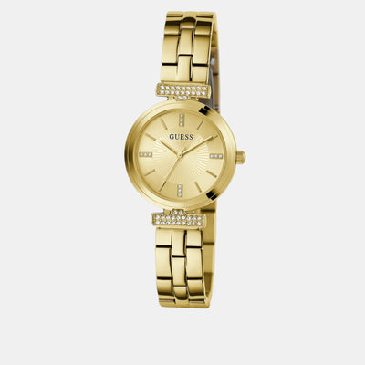 Array Women Quartz Champagne Dial Analog Stainless Steel Watch GW0762L2