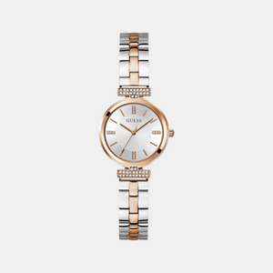 Array Women Quartz Silver Dial Analog Stainless Steel Watch GW0762L4
