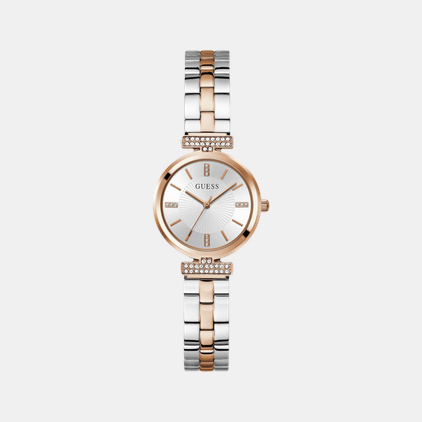 Array Women Quartz Silver Dial Analog Stainless Steel Watch GW0762L4