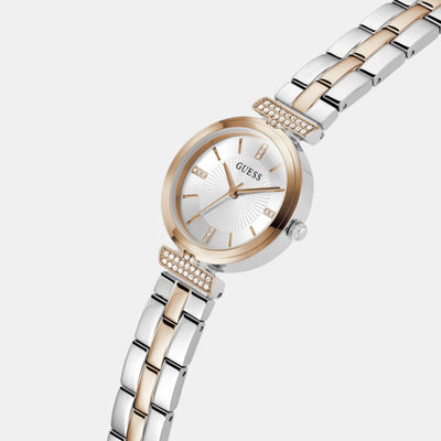Array Women Quartz Silver Dial Analog Stainless Steel Watch GW0762L4