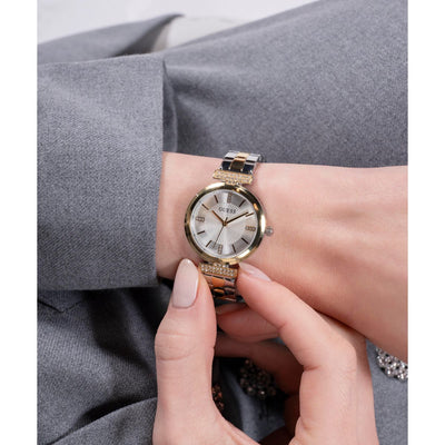 Array Women Quartz Silver Dial Analog Stainless Steel Watch GW0762L5