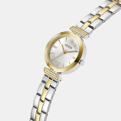 Array Women Quartz Silver Dial Analog Stainless Steel Watch GW0762L5