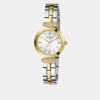Array Women Quartz Silver Dial Analog Stainless Steel Watch GW0762L5