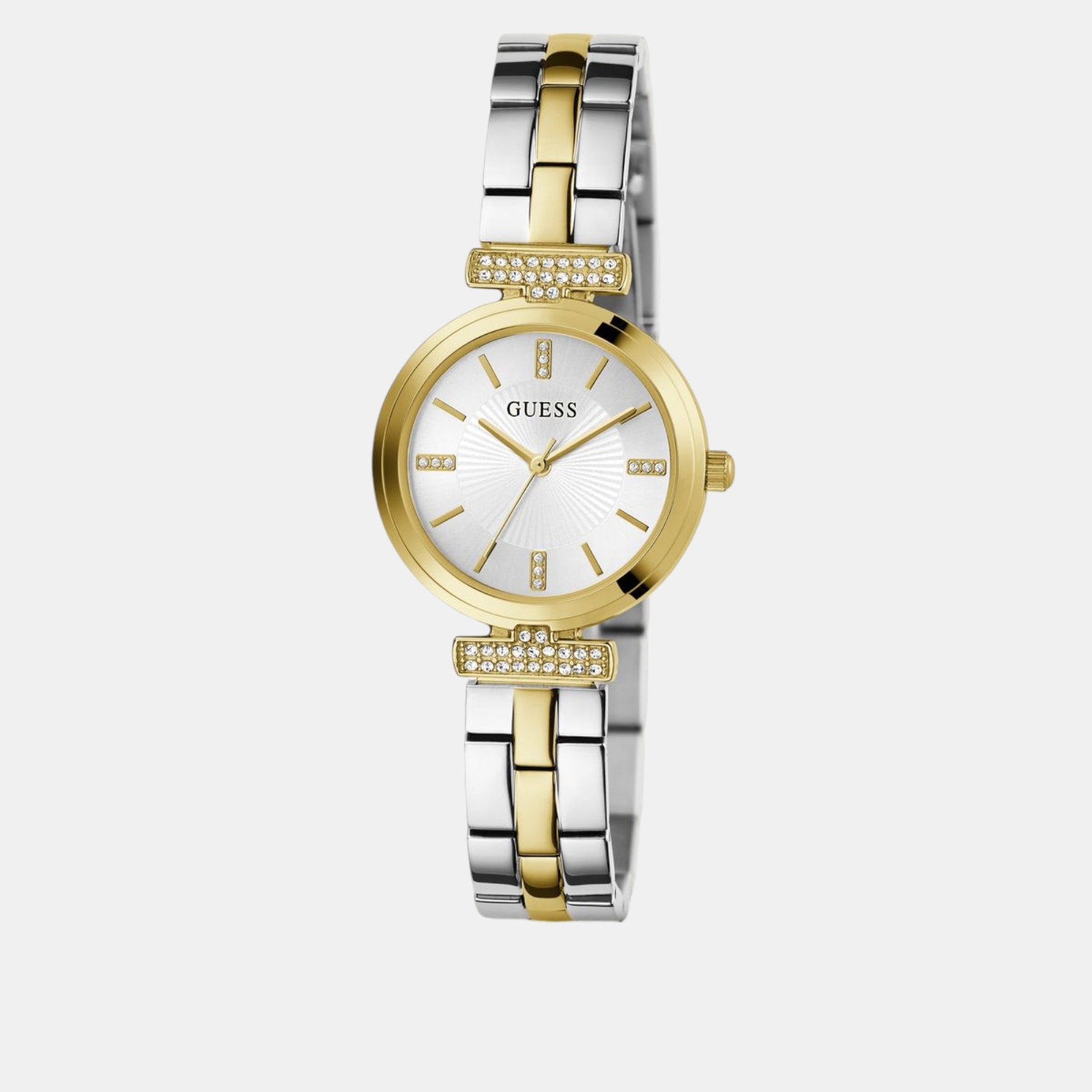 Array Women Quartz Silver Dial Analog Stainless Steel Watch GW0762L5